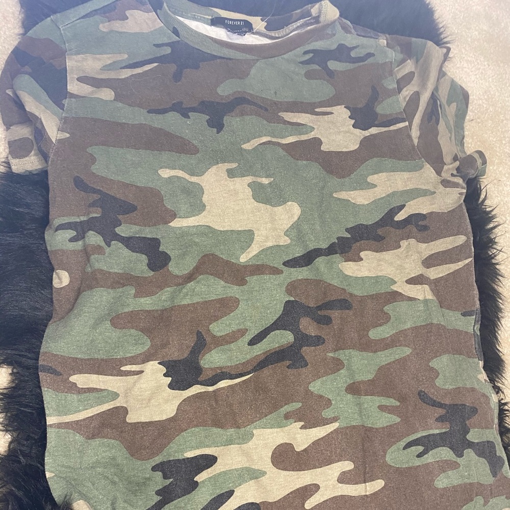 Camo tshirt dress